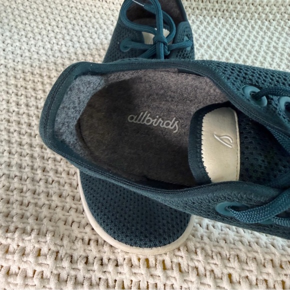 Allbirds Men’s Tree Runner Teal Knit Sneakers Size 9 - Picture 4 of 5